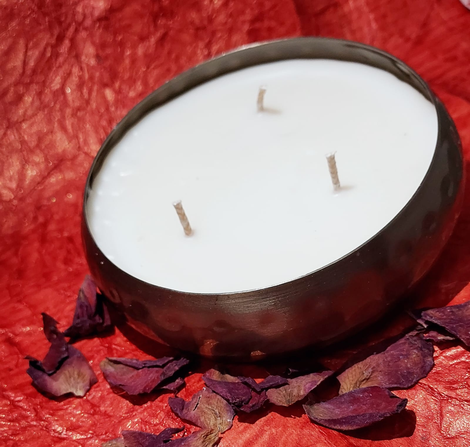 5 inch Halo touch-Urli Bowl Candle
