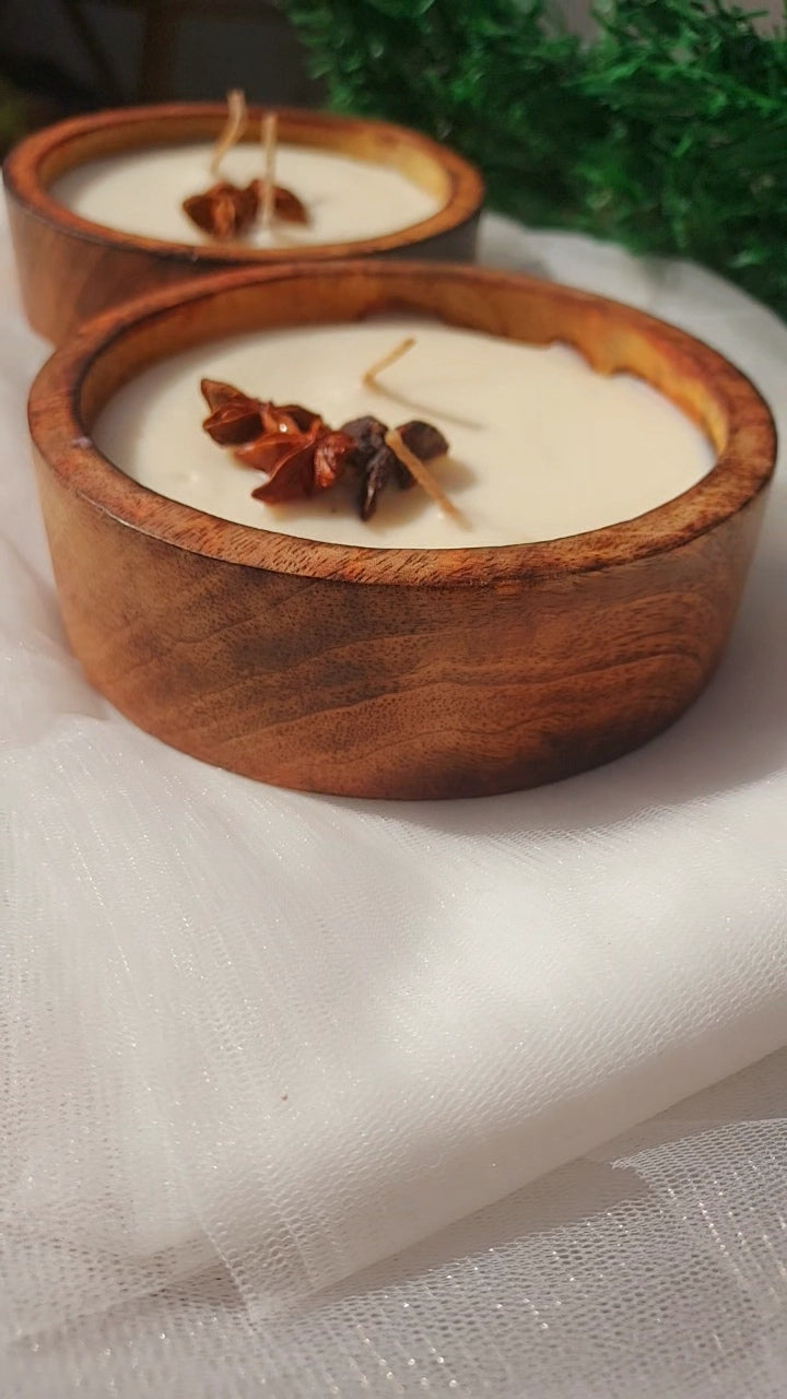 Snug Wooden Dough Bowl Candle-1