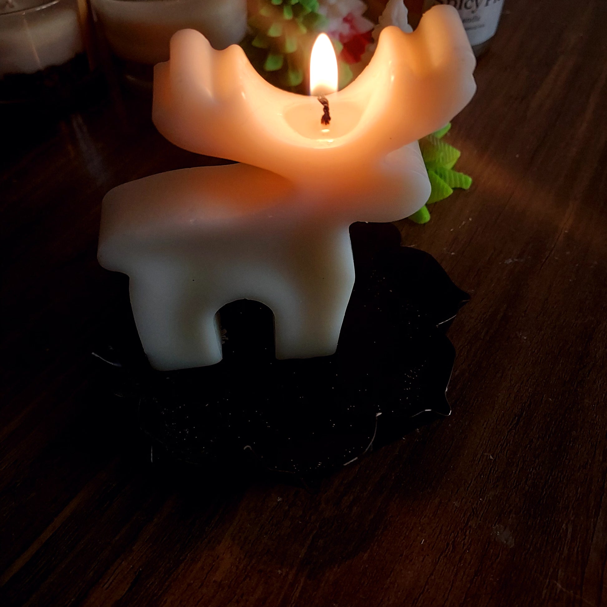 Reinder motif Candle